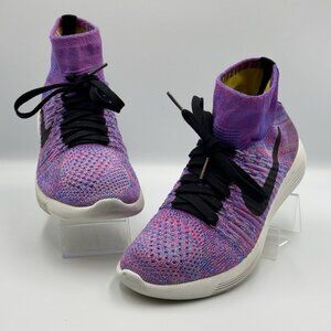 Nike LunarEpic Flyknit Womens 6 Purple Lightweight Running Gym Shoes